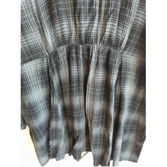 Torrid Fit And Flare Slub Button-Front Top Womens Sz 2 Fairy Y2K Dark Academia - Picture 9 of 12